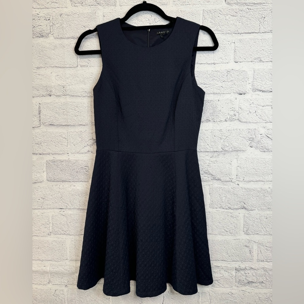 Theory Navy Blue Sleeveless Womens Dress Size 2